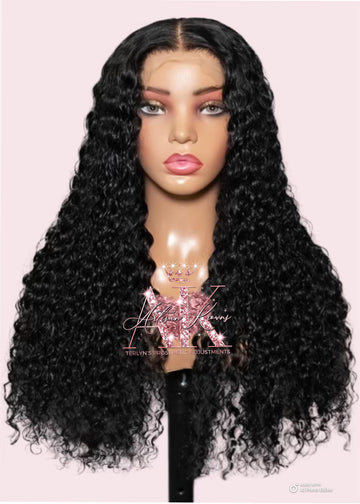 Cheyenne Unit - (13x4 or 13x6) Deep Wave Transparent Frontal or HD Lace Frontal Wig- 100% Human Hair