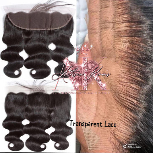 Body Wave Frontal HD & Transparent Lace - 13x4 or 13x6