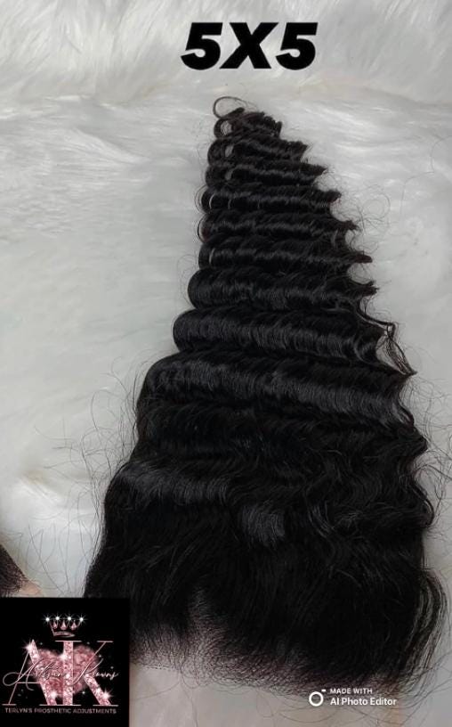 Deep Wave Closures HD & Transparent Lace - 4x4, 5x5, 6x6