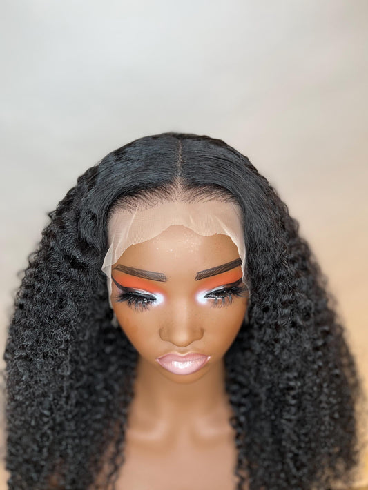 Ramona Unit - (13x4 or 13x6) Deep Curl Transparent Frontal or HD Lace Frontal Wig- 100% Human Hair