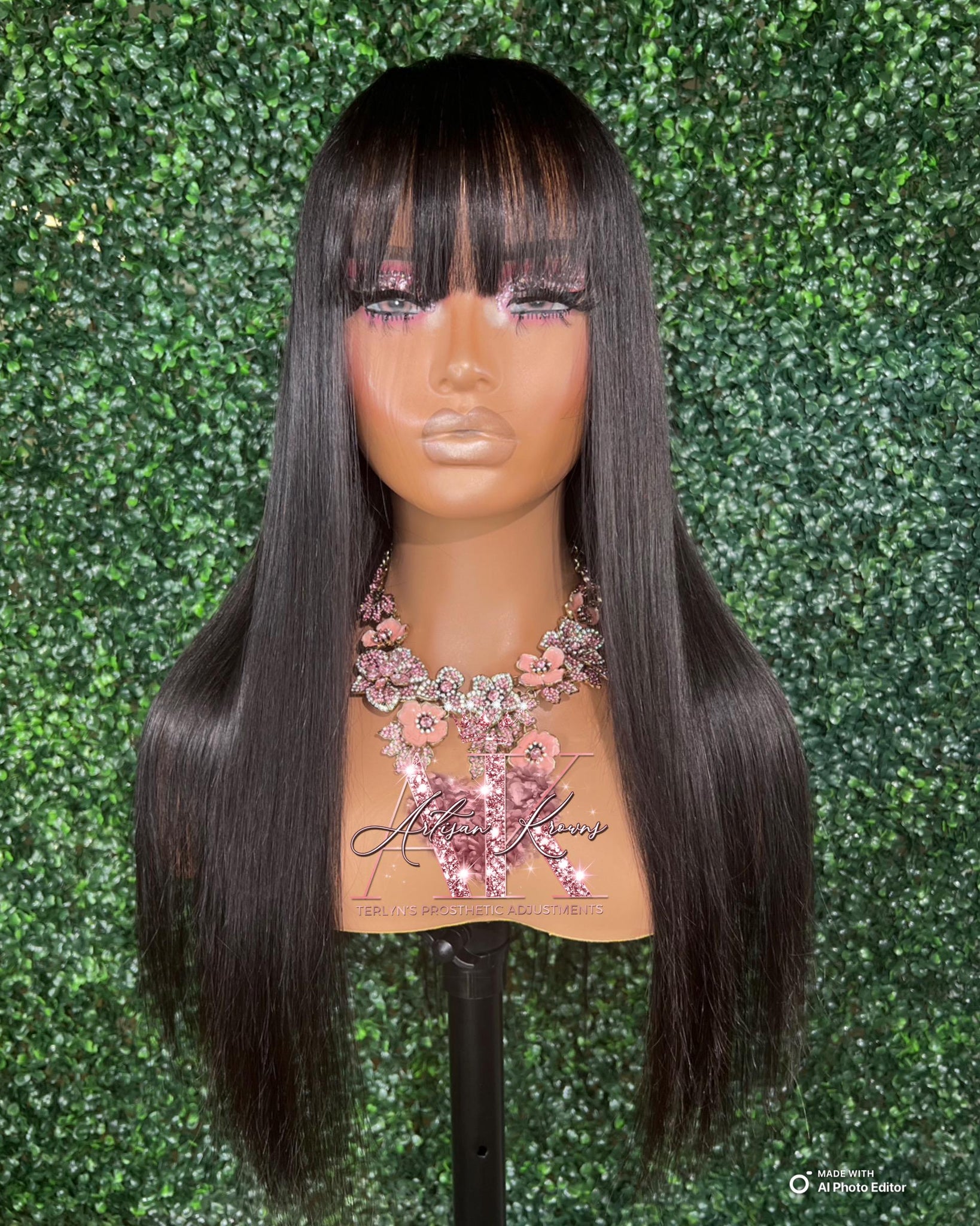 Eboni Unit - (13x4 or 13x6) Straight Transparent Frontal or HD Lace Frontal Wig- 100% Human Hair