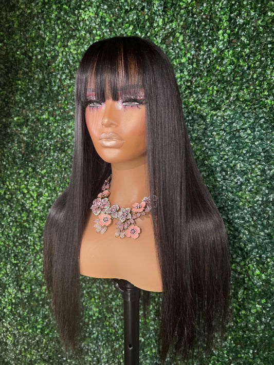 Eboni Unit - (13x4 or 13x6) Straight Transparent Frontal or HD Lace Frontal Wig- 100% Human Hair